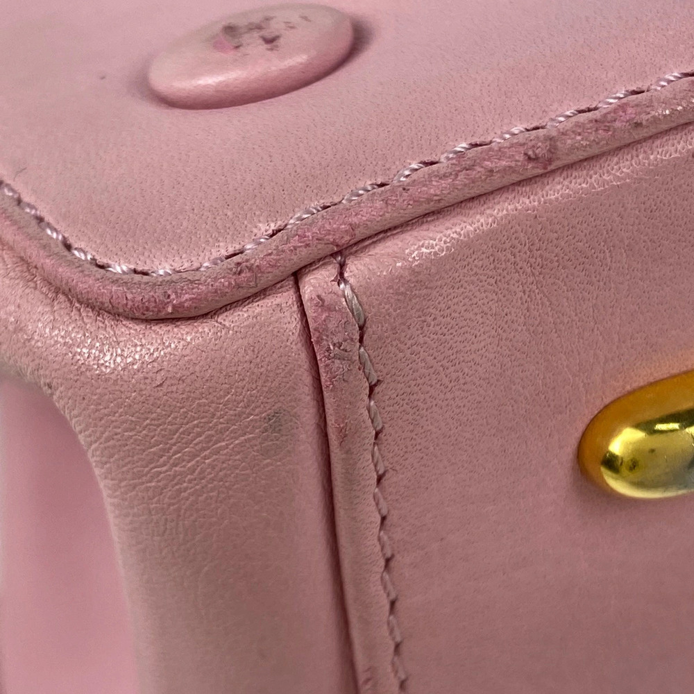 Celine logo Backpack Rucksack Daypack rucksack leather pink - Picture 3 of 7